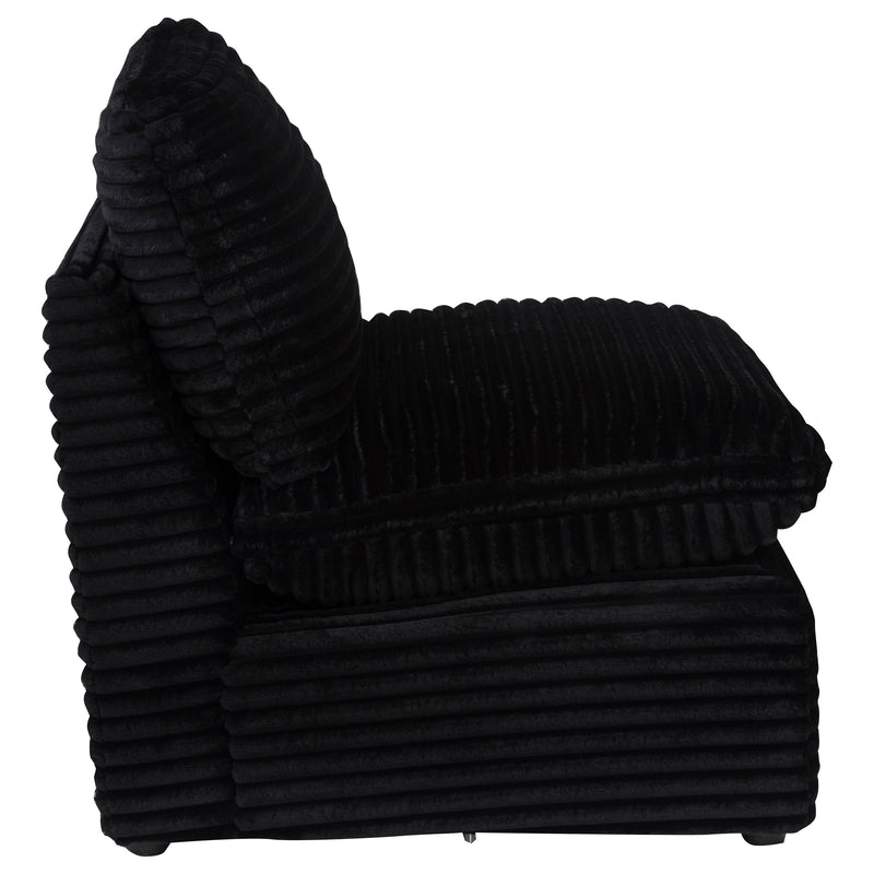 Collins Modular Armless Chair Black