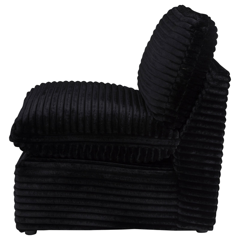Collins Modular Armless Chair Black