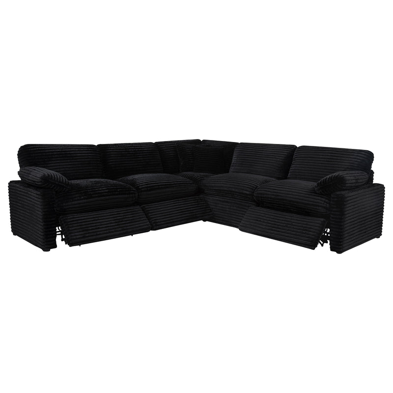 Collins 5-piece Modular Power Reclining Sectional Black