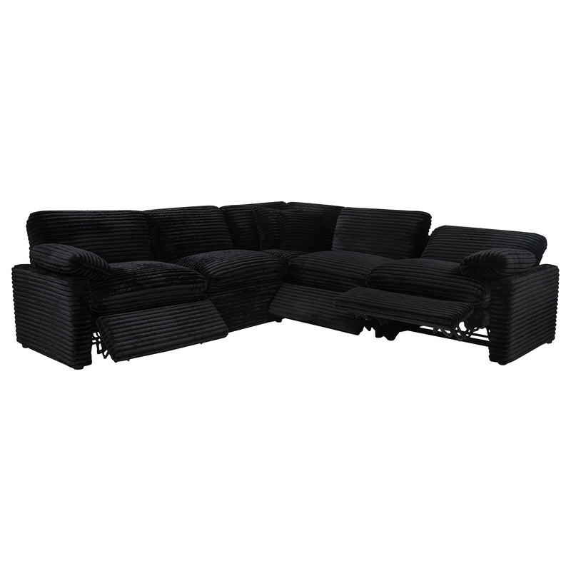 Collins 5-piece Modular Power Reclining Sectional Black
