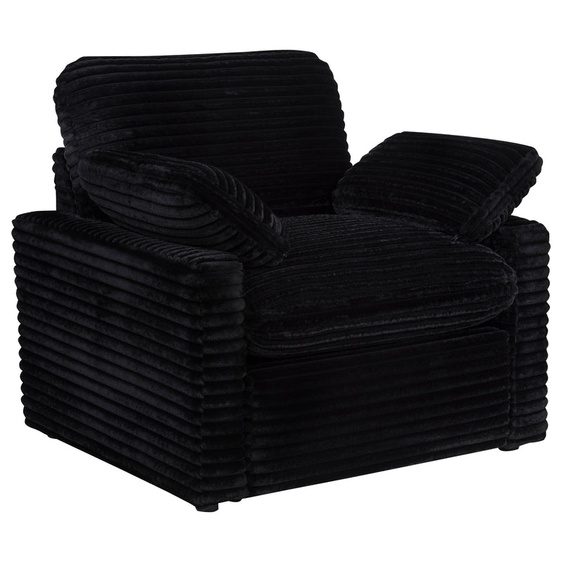 Collins Upholstered Power Recliner Chair Black