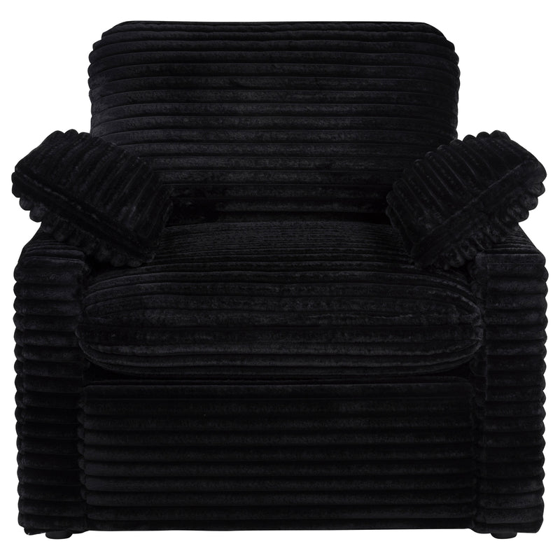 Collins Upholstered Power Recliner Chair Black