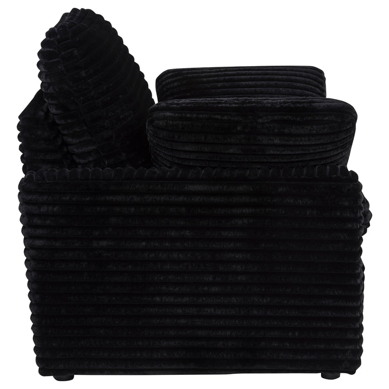 Collins Upholstered Power Recliner Chair Black