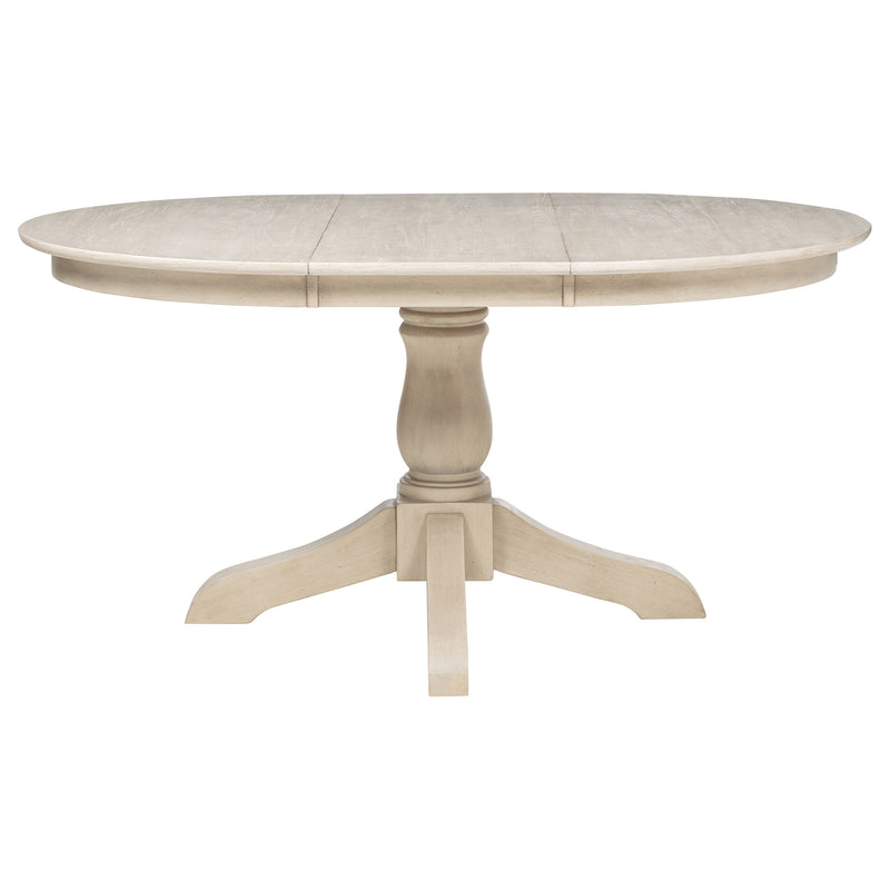 Orrison 7-piece Oval 62-inch Extension Leaf Dining Set Linen