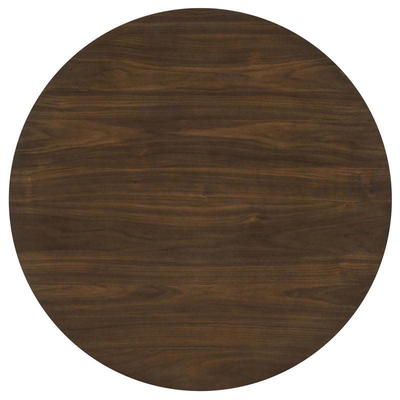 Hamlyn 5-piece Round Wood Counter Height Dining Set Cream and Walnut