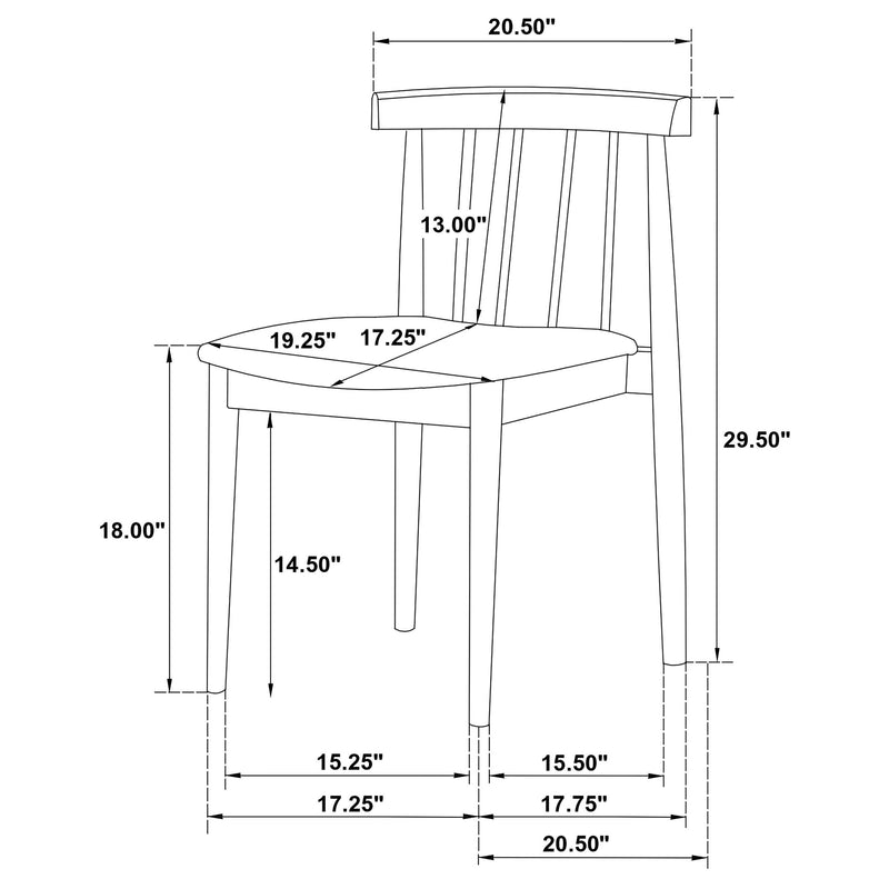 Decker 7-piece 82-inch Rectangular Dining Set Wheat and Black