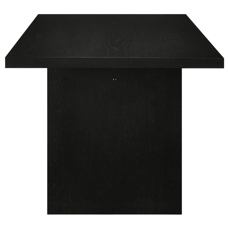 Decker 7-piece 82-inch Rectangular Dining Set Black