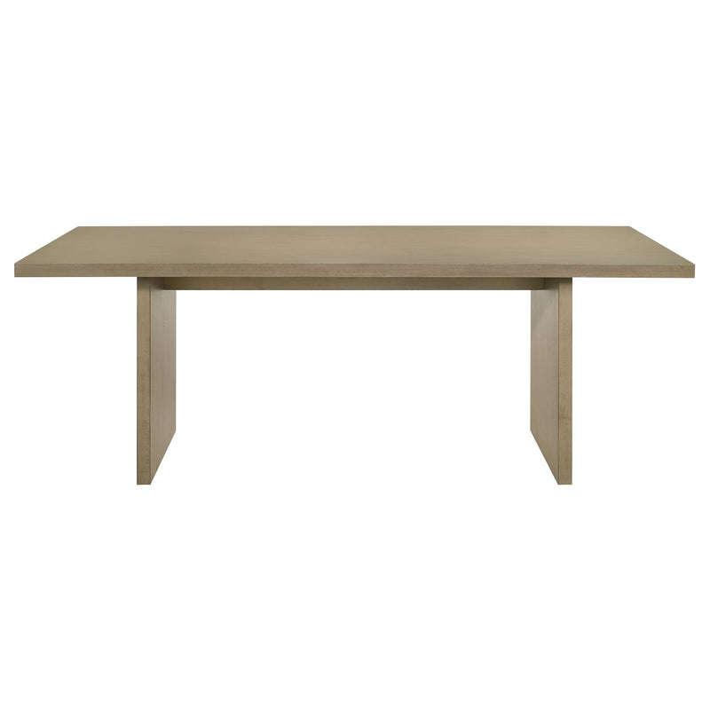 Decker 7-piece 82-inch Rectangular Dining Set Wheat and Natural Oak