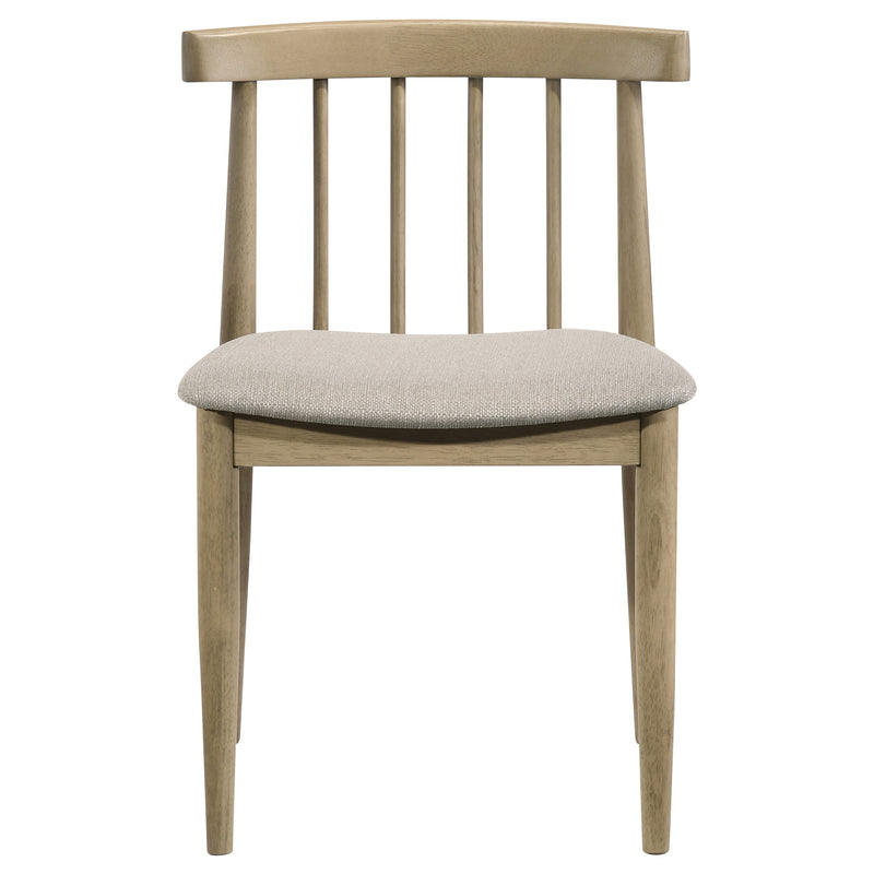 Decker 7-piece 82-inch Rectangular Dining Set Wheat and Natural Oak
