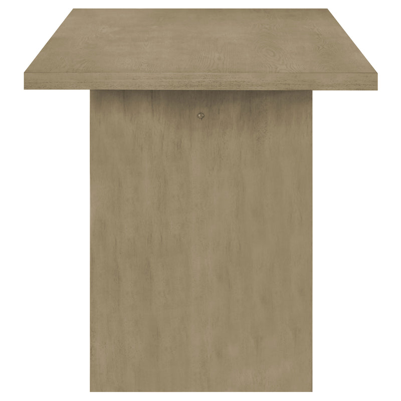 Decker 7-piece 70-inch Rectangular Counter Height Dining Set Cream and Natural Oak