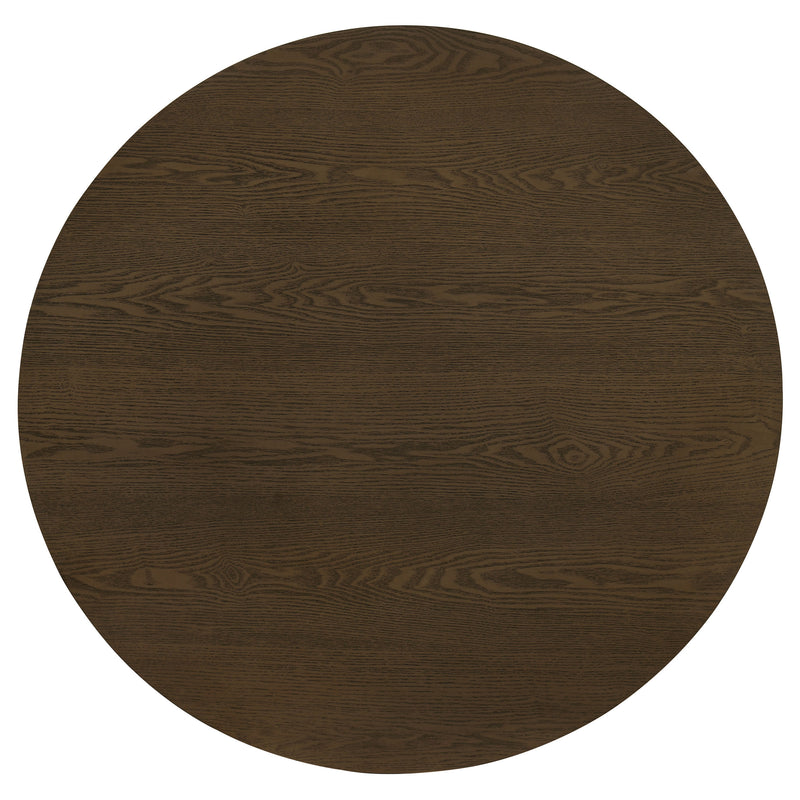 Hamlyn 2-piece Round Fluted Coffee and End Table Set Walnut