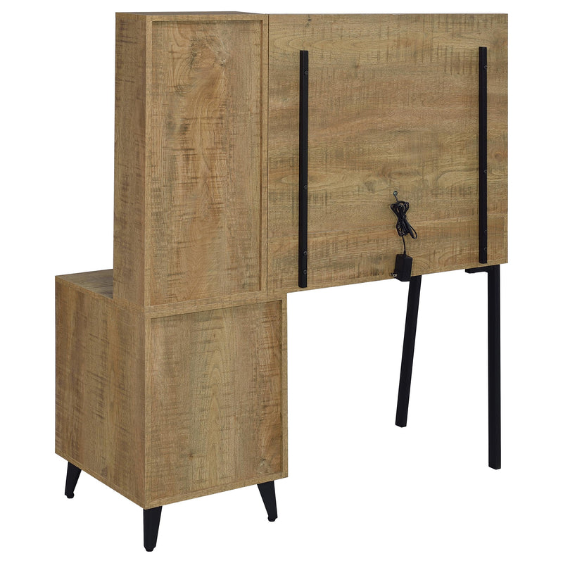 Souza 5-Drawer Makeup Vanity Table With LED Mirror Mango