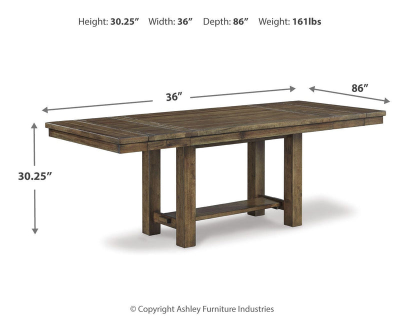 Moriville RECT Dining Room EXT Table