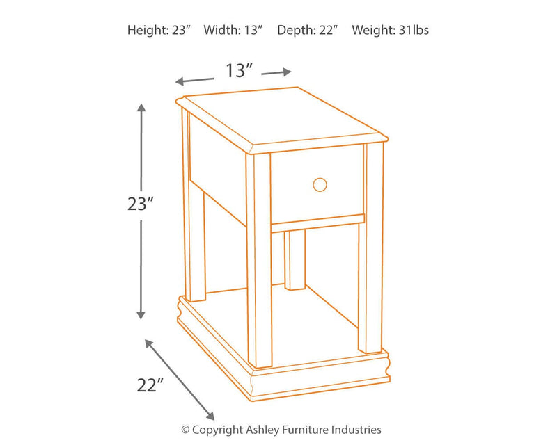 Breegin Chair Side End Table