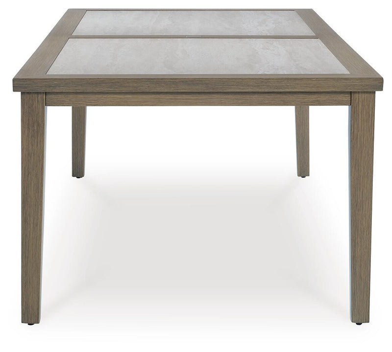 Rainier Ranch RECT Dining Table w/UMB OPT