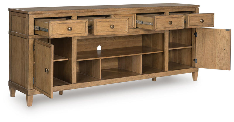 Sharlance XL TV Stand w/Fireplace Option