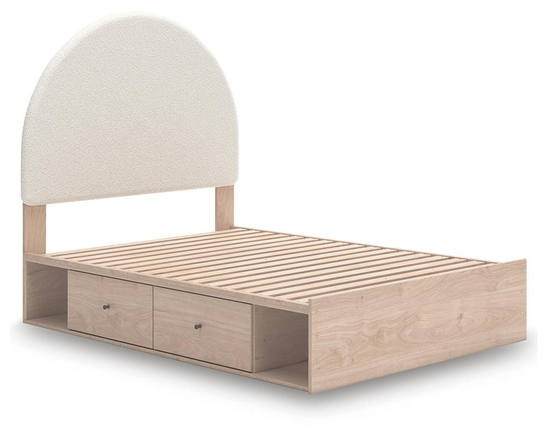 Arloster Full Upholstered Panel Bed with Storage