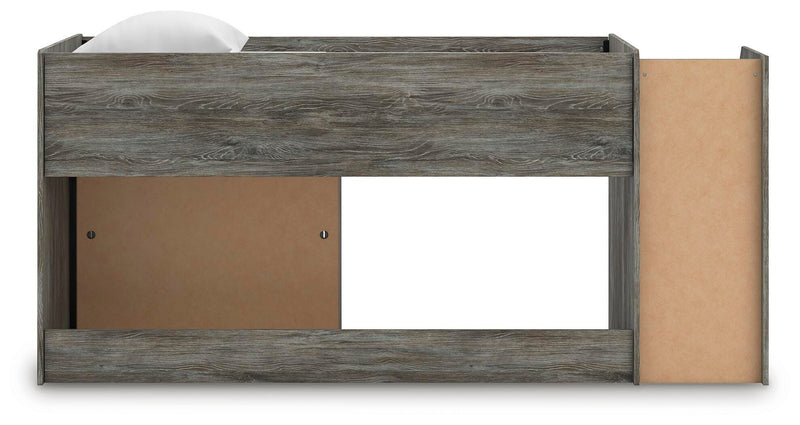 Frandern Twin Loft  Bed with Bookcase Storage