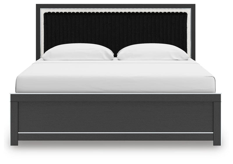 Zuraleus King Upholstered Panel Bed