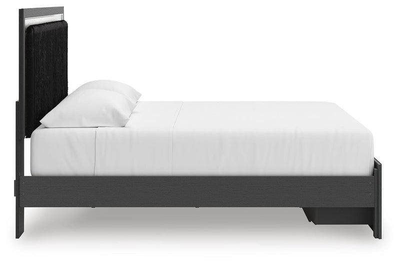 Zuraleus King Upholstered Panel Storage Bed