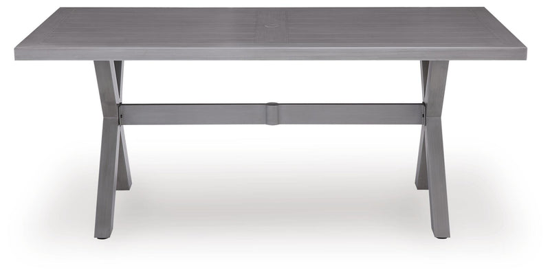 Half Moon Beach RECT Dining Table w/UMB OPT