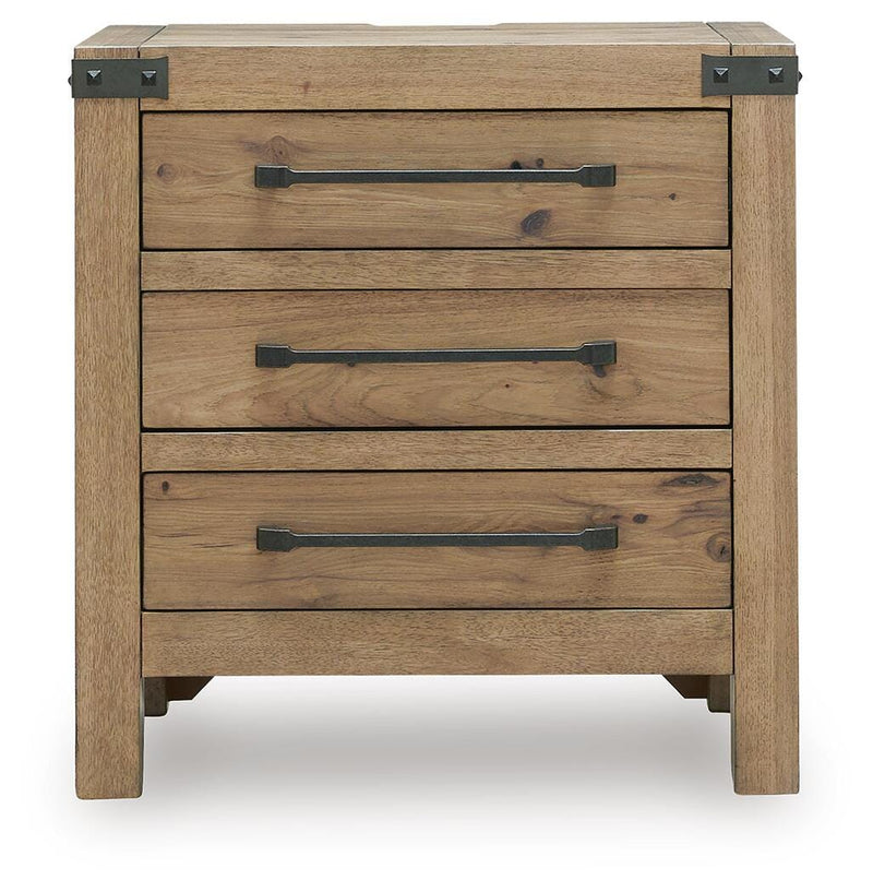 Ridgester Three Drawer Night Stand