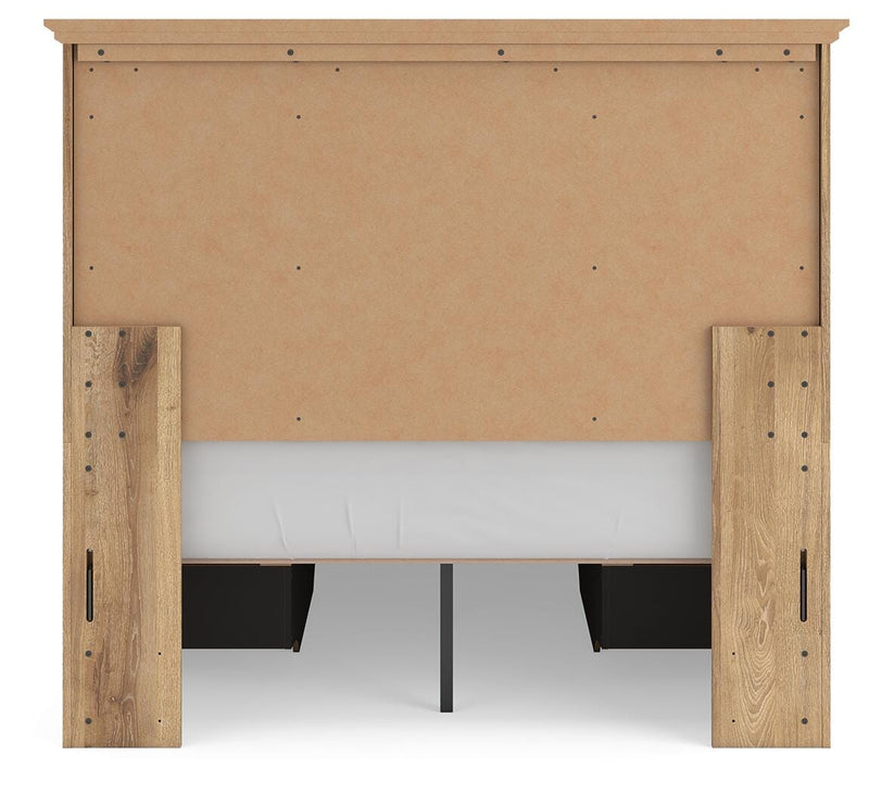 Makidern Full Panel Storage Bed