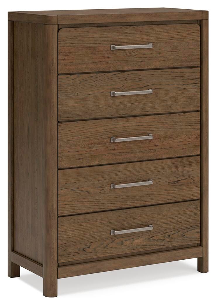 Cabalynn King Upholstered Bed with Mirrored Dresser, Chest and Nightstand
