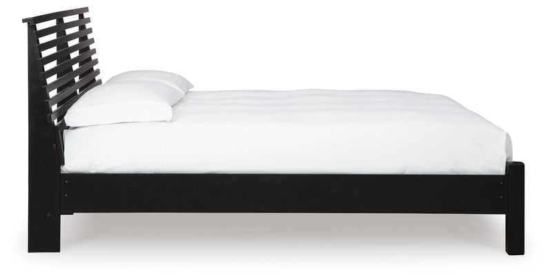 Danziar Queen Slat Panel Bed, Dresser and Mirror