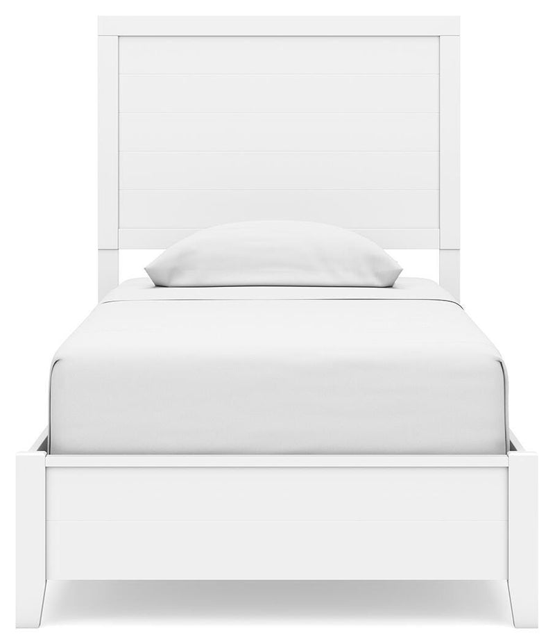 Binterglen Twin Panel Bed with Mirrored Dresser and Nightstand