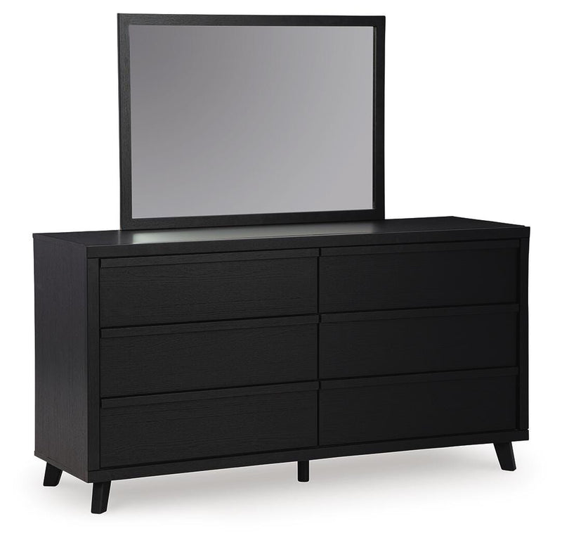 Danziar King Panel Headboard, Dresser and Mirror
