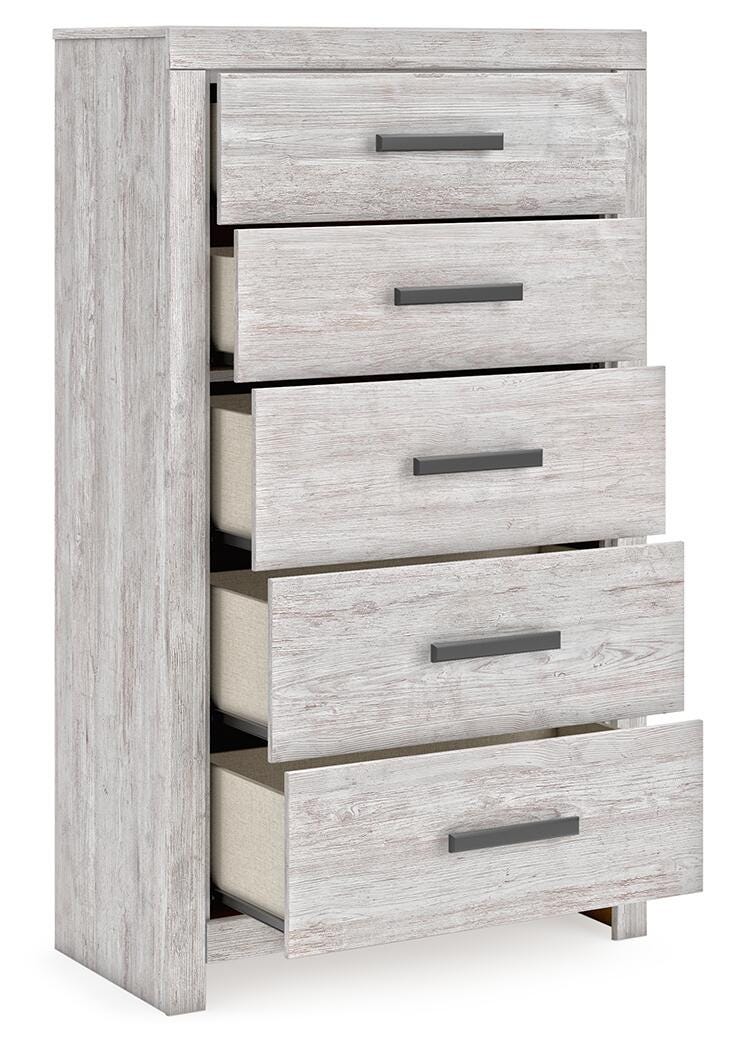 Cayboni Queen Panel Bed, Dresser, Mirror, Chest and Nightstand