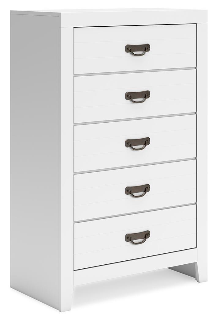 Binterglen Queen Panel Bed, Dresser, Mirror, Chest and Nightstand