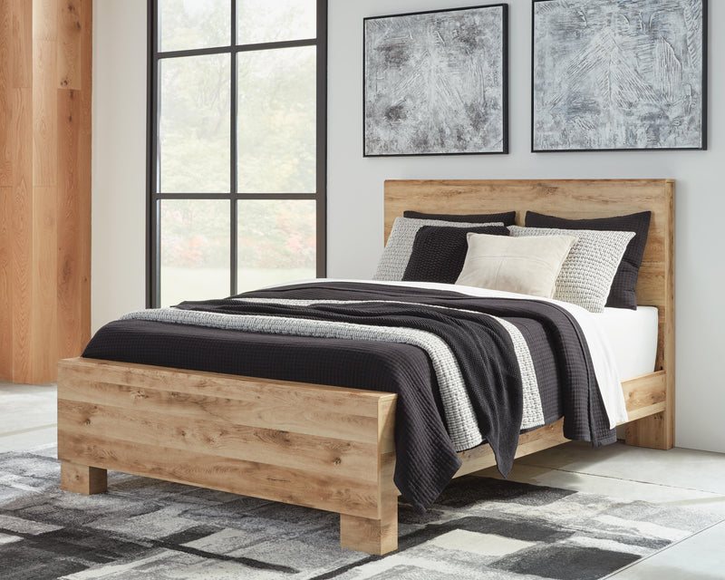 Hyanna King Panel Bed, Dresser and Mirror