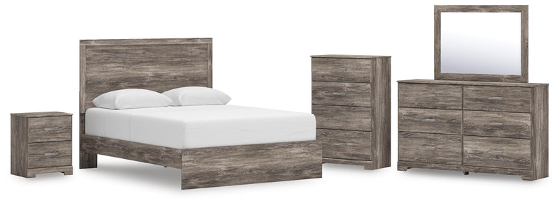 Ralinksi Queen Panel Bed, Dresser, Mirror, Chest and Nightstand