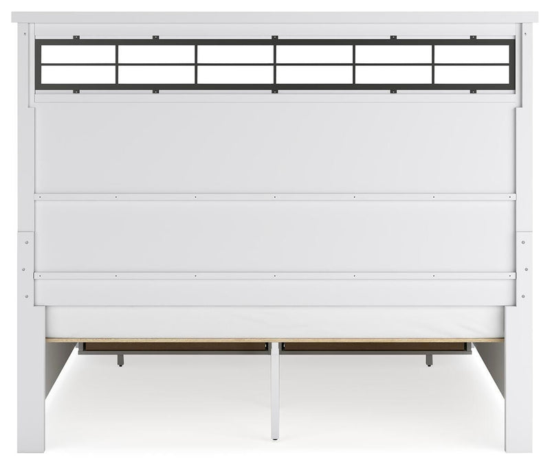 Ashbryn King Panel Storage Bed, Dresser, Mirror and Nightstand