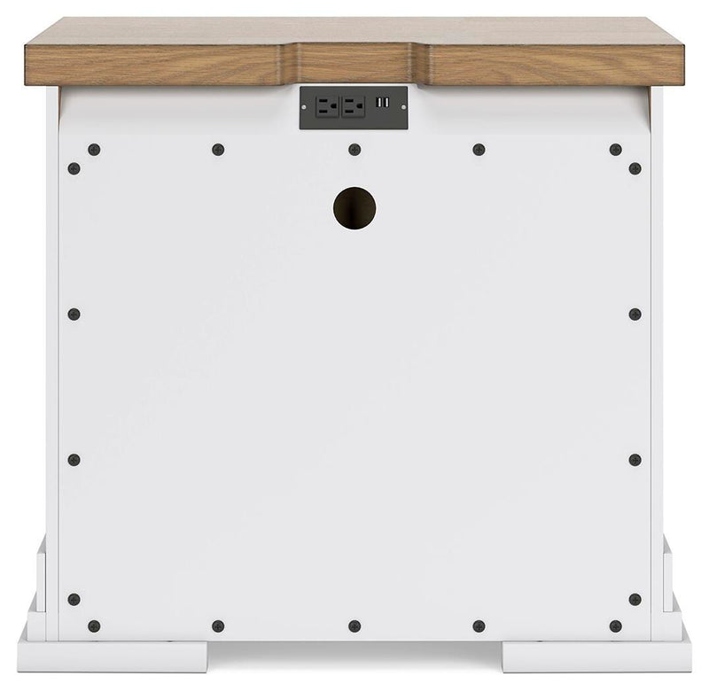 Ashbryn California King Panel Storage Bed, Dresser, Mirror and Nightstand