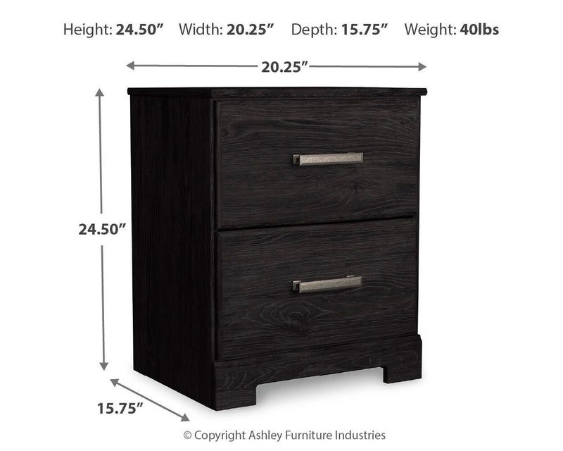 Belachime Full Panel Bed with Mirrored Dresser and Nightstand