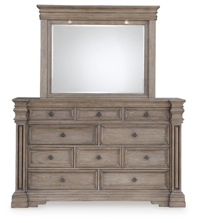 Blairhurst Queen Panel Bed, Dresser, Mirror, Chest and Nightstand