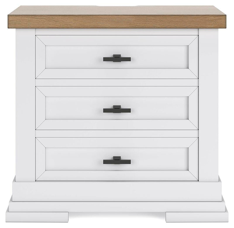 Ashbryn Queen Panel Storage Bed, Dresser, Mirror and Nightstand