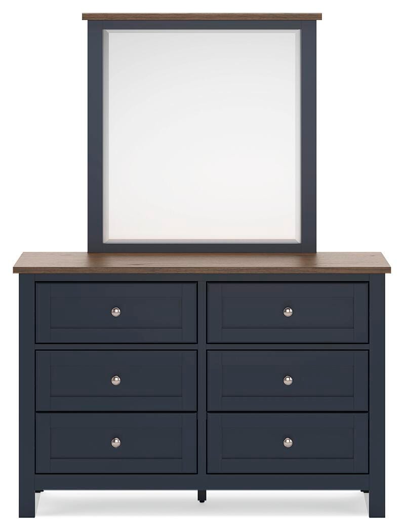 Landocken Queen Panel Bed, Dresser, Mirror, Chest and Nightstand
