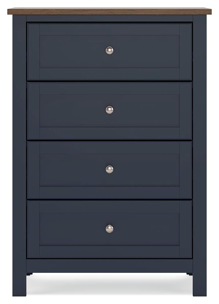 Landocken Queen Panel Bed, Dresser, Mirror, Chest and Nightstand