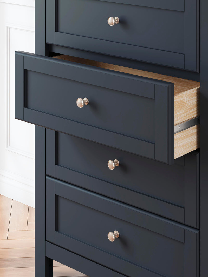 Landocken Queen Panel Bed, Dresser, Mirror, Chest and Nightstand