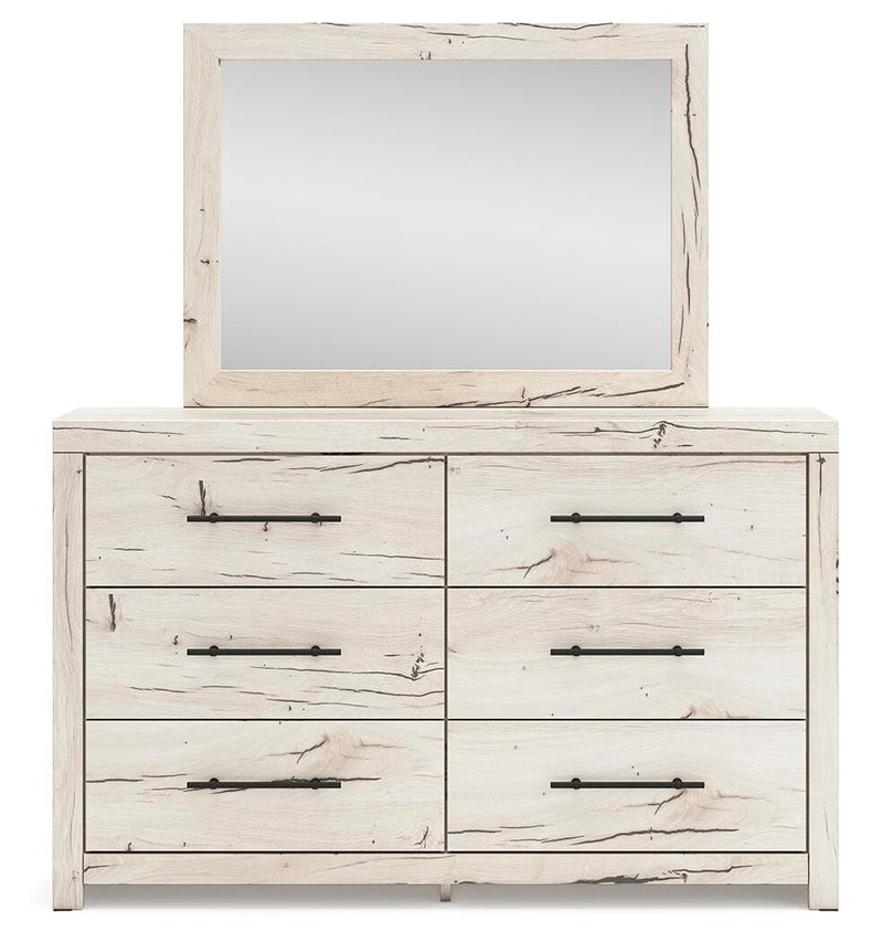 Lawroy Twin Panel Bed, Dresser and Mirror