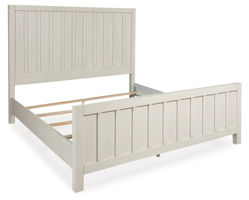 Shaybrock King Panel Bed, Dresser, Mirror, Chest and Nightstand