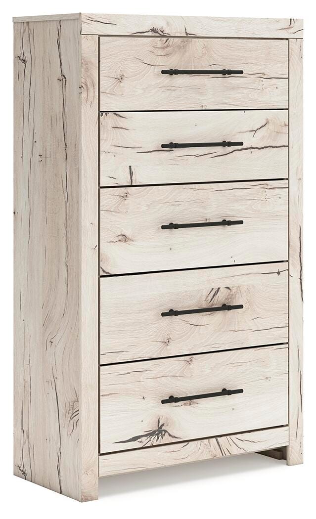 Lawroy Full Panel Storage Bed, Dresser, Mirror, Chest and Nightstand