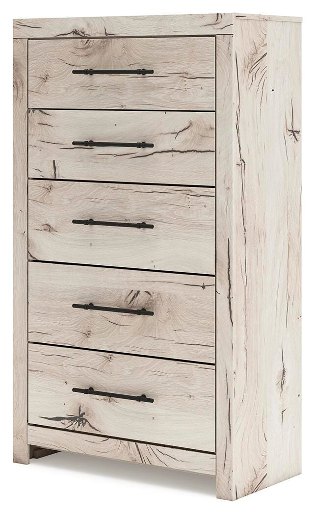 Lawroy Full Panel Storage Bed, Dresser, Mirror, Chest and Nightstand