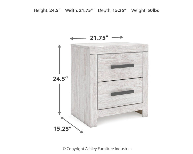 Cayboni King Panel Bed, Dresser, Mirror, Chest and Nightstand