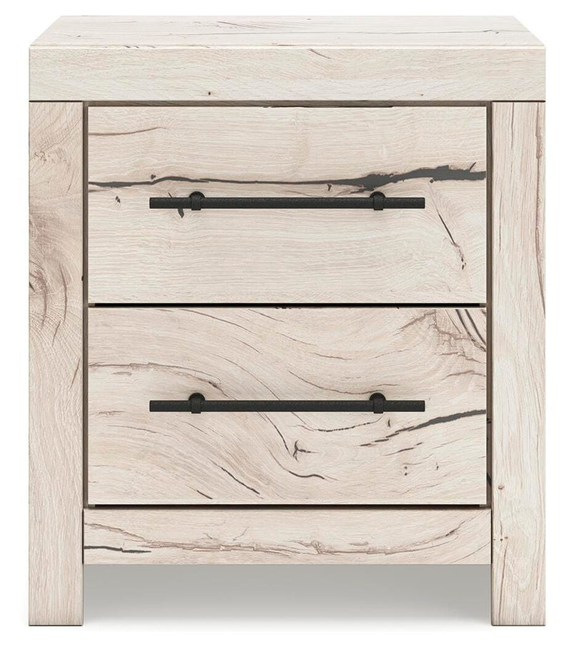 Lawroy King Panel Bed with Storage, Dresser, Mirror, Chest and Nightstand