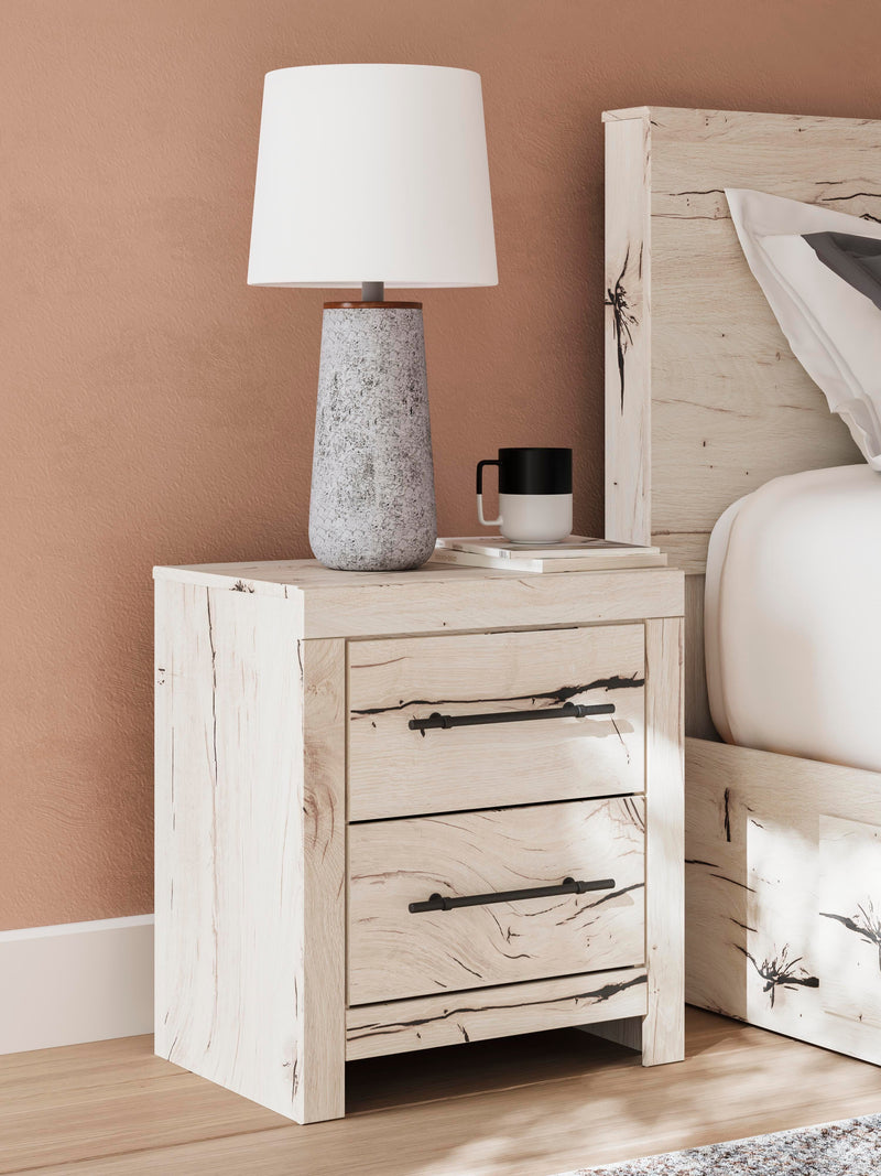 Lawroy King Panel Bed with Storage, Dresser, Mirror, Chest and Nightstand